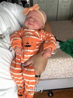 Full Body Silicone Baby Girl 20 and over 7lbs- Painted By Luna Moona Nursery