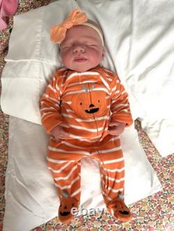 Full Body Silicone Baby Girl 20 and over 7lbs- Painted By Luna Moona Nursery