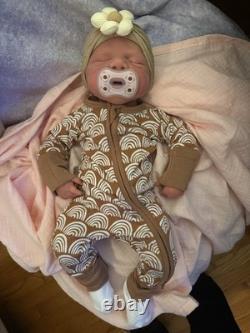 Full Body Silicone Baby Girl 20 and over 7lbs- Painted By Luna Moona Nursery