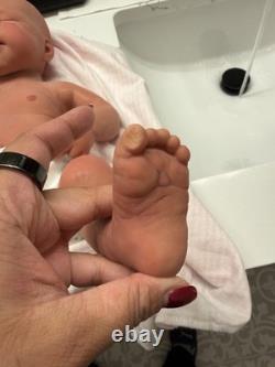 Full Body Silicone Baby Girl 20 and over 7lbs- Painted By Luna Moona Nursery