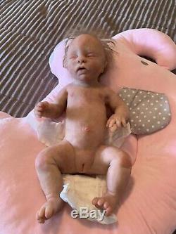 Full Body Silicone Drink & Wet Baby Girl Doll Dawn Bowie sculpt