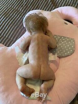 Full Body Silicone Drink & Wet Baby Girl Doll Dawn Bowie sculpt