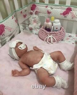 Full Body Silicone Newborn Baby Girl. Drink and Wet System