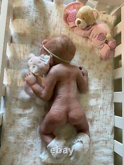 Full Body Silicone Newborn Baby Girl. Drink and Wet System