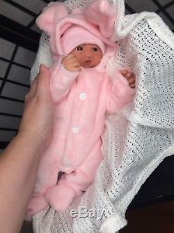 Full Body Silicone baby Girl Fiona (14 Inches)