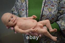 Full Body Soft Solid PREMATUR15Silicone Baby doll/REBORN SILICONA