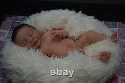 Full Body Soft Solid girl PREMATUR17 Silicone Baby doll/REBORN