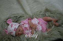 Full Body Soft Solid girl PREMATURE 15 Silicone Baby doll/REBORN SILICONA