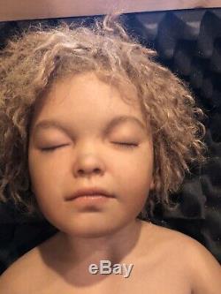 Full Body Solid SILICONE Doll Baby sculpted Studio Smilf Prop Reborn Boy Toddler