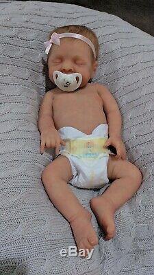 Full Body ecoflex Silicone Baby Girl Art Doll