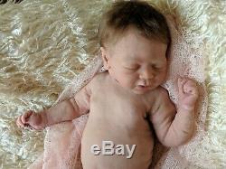 Full Body solid silicone baby girl Piper Selena Saxton Ultra Realistic Newborn
