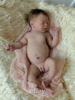 Full Body solid silicone baby girl Piper Selena Saxton Ultra Realistic Newborn