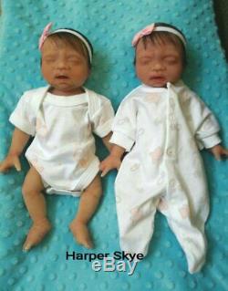 Full Silicone Baby Harper Skye With Rooted Hair (Caucasian or Biracial Option)