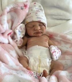 Full Silicone Preemie Baby Girl Drink and Wet Beautiful Realistic Doll LE- COA