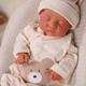 Full Silicone Reborn Baby Boy Silicone Doll Cute Infant Wheaten Color 17.72 Inch