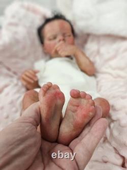 Full Solid Silicone Reborn Drink N Wet Baby Doll with Armature and Accessories