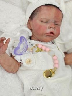 Full Solid Silicone Reborn Drink N Wet Baby Doll with Armature and Accessories