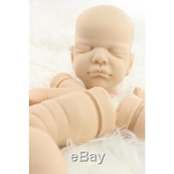 Full Solid Silicone Reborn Kits Head 3/4 Limbs for Reborn Baby Lifelike Doll DIY