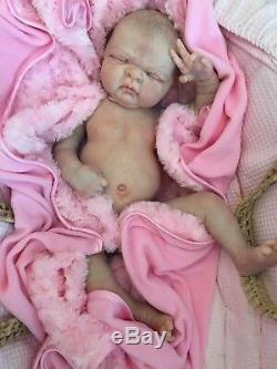 Full Vinyl Childrens Reborn Doll Baby Girl Maggie Realistic 20 Painted Hair