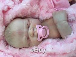 Full Vinyl Childrens Reborn Doll Baby Girl Maggie Realistic 20 Painted Hair