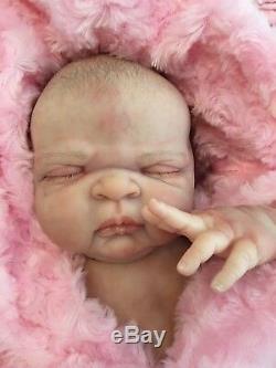 Full Vinyl Childrens Reborn Doll Baby Girl Maggie Realistic 20 Painted Hair