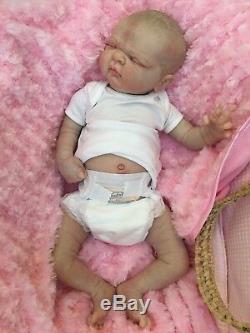 Full Vinyl Childrens Reborn Doll Baby Girl Maggie Realistic 20 Painted Hair