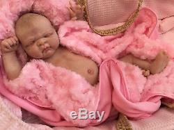 Full Vinyl Childrens Reborn Doll Baby Girl Maggie Realistic 20 Painted Hair