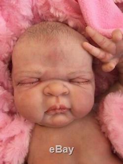 Full Vinyl Childrens Reborn Doll Baby Girl Maggie Realistic 20 Painted Hair