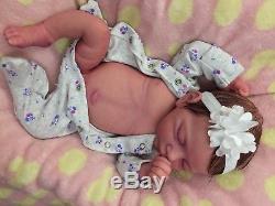 Full body Reborn Solid Silicone EcoFlex 20 Baby Girl Teyona By Elena Westbrook