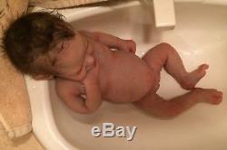 Full body silicone baby doll, lifelike extremely realistic soft solid silicone