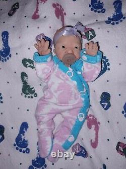 Full body silicone baby girl reborn doll