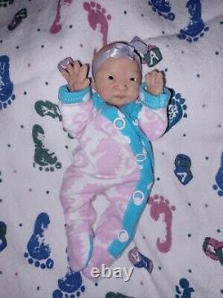 Full body silicone baby girl reborn doll