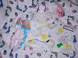 Full body silicone baby girl reborn doll