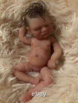 Full body silicone baby girl sleeping 10 Inches