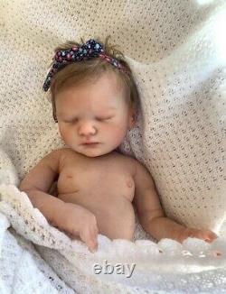 Full body silicone reborn baby girl doll