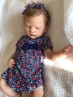 Full body silicone reborn baby girl doll