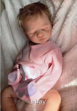 Full body silicone reborn baby girl doll