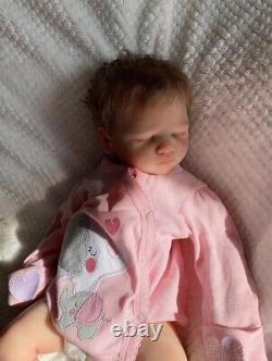 Full body silicone reborn baby girl doll