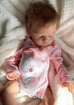 Full body silicone reborn baby girl doll