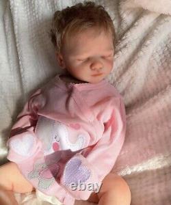 Full body silicone reborn baby girl doll
