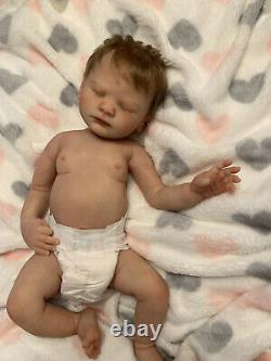 Full body silicone reborn baby girl doll