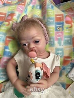 Full body silicone reborn baby girl full body armatures