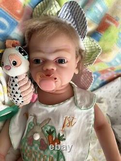 Full body silicone reborn baby girl full body armatures