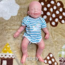 Full body silicone regenerated baby doll 15soft and realistic weighted silicone