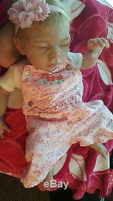 Full body solid ecoflex silicone baby girl Spencer by Lorna Miller Sands/COA