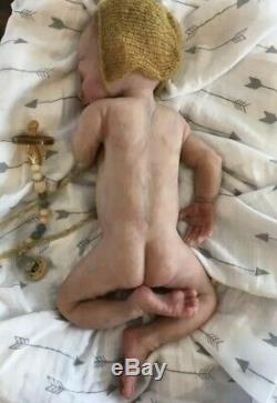 Full body solid silicone newborn baby boy Forest by Caroline Nelsen
