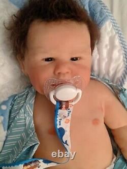 Full body solid silicone reborn newborn baby boy Noah