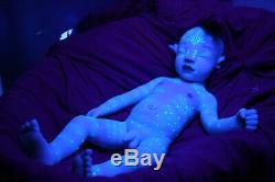 Full silicone 20 N'avi AVATAR reborn baby doll anatomically correct BOY custom