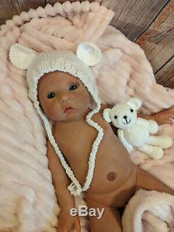 Full solid body silicone baby open eye baby girl 20 8 lbs reborn custom made