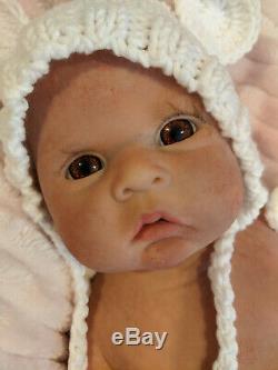 Full solid body silicone baby open eye baby girl 20 8 lbs reborn custom made